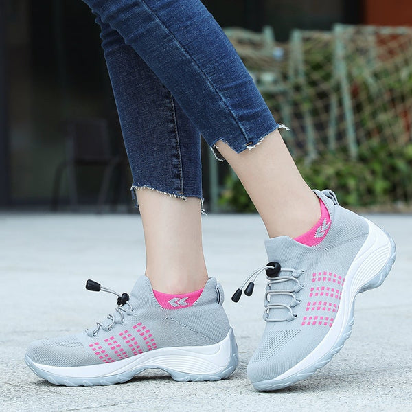 Zapatillas transpirables para mujer con amortiguación de aire para caminar