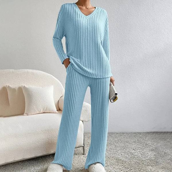 Cozy Knit Loungewear Set for Women