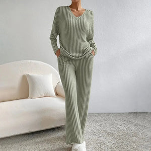 Cozy Knit Loungewear Set for Women