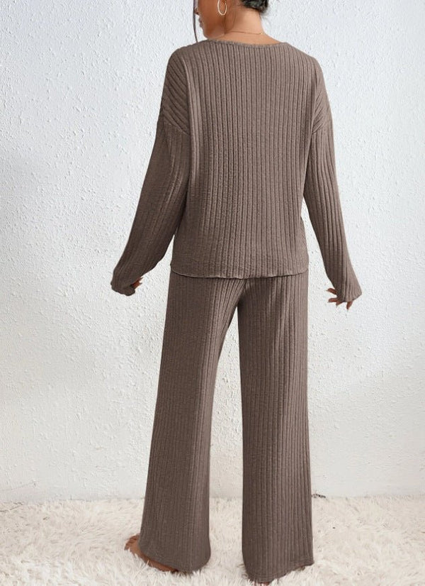 Cozy Knit Loungewear Set for Women