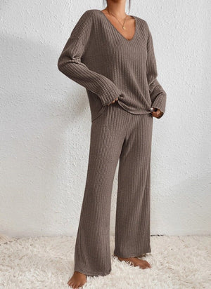 Cozy Knit Loungewear Set for Women