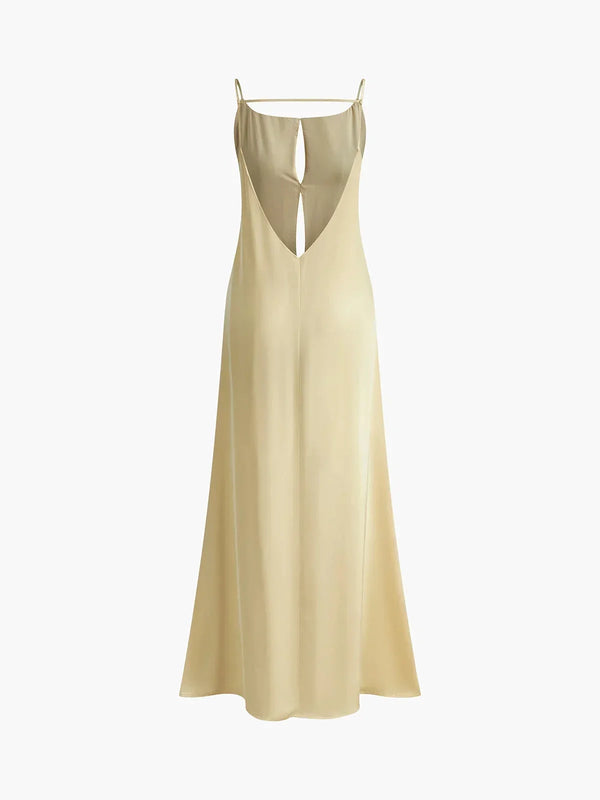 Elegant Open Back Maxi Dress for Women