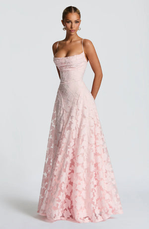 Women’s Lace Backless Maxi Evening Dress