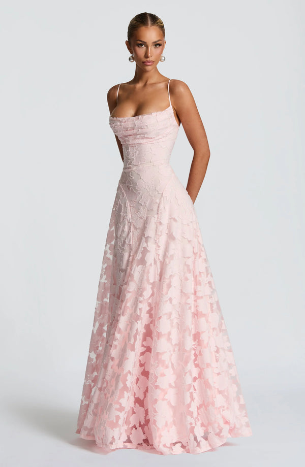 Women’s Lace Backless Maxi Evening Dress