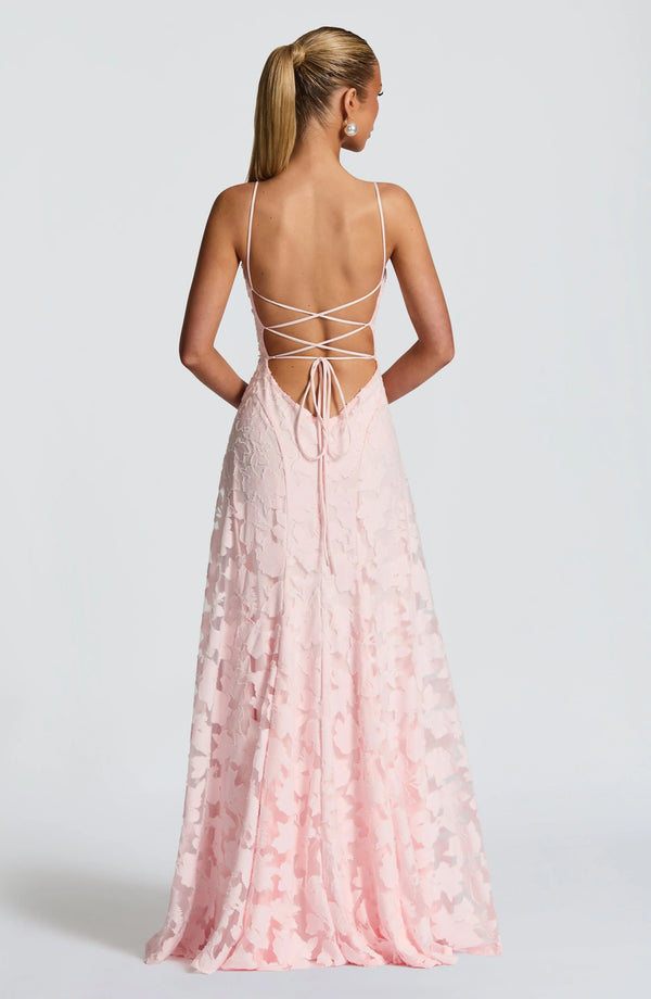 Women’s Lace Backless Maxi Evening Dress