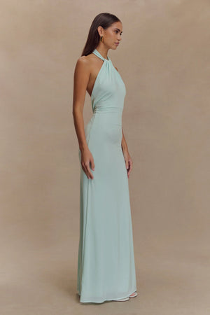Elegant Halter Open Back Maxi Dress for Women