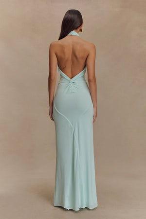 Elegant Halter Open Back Maxi Dress for Women