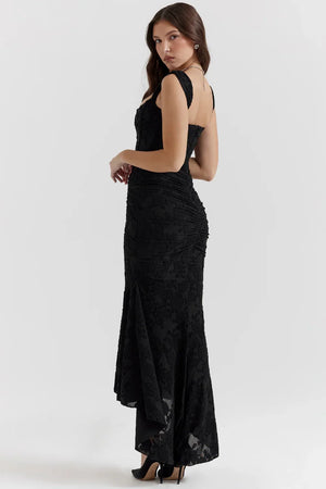 Elegant Ruched Mermaid Maxi Dress for Women
