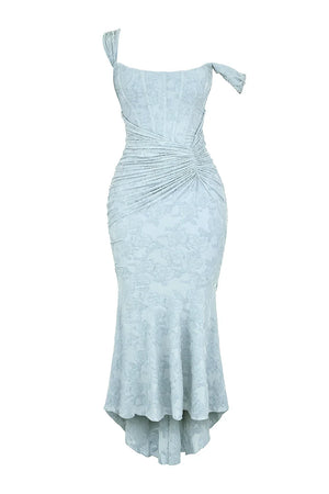 Elegant Ruched Mermaid Maxi Dress for Women