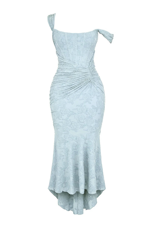 Elegant Ruched Mermaid Maxi Dress for Women