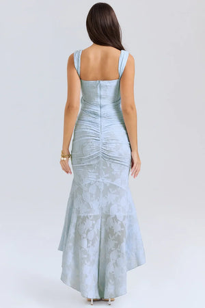 Elegant Ruched Mermaid Maxi Dress for Women