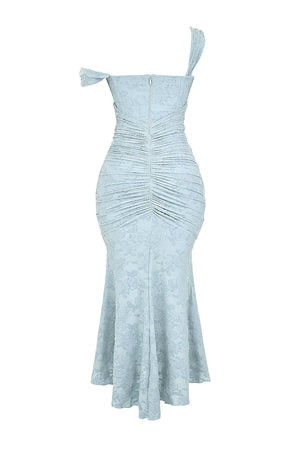 Elegant Ruched Mermaid Maxi Dress for Women