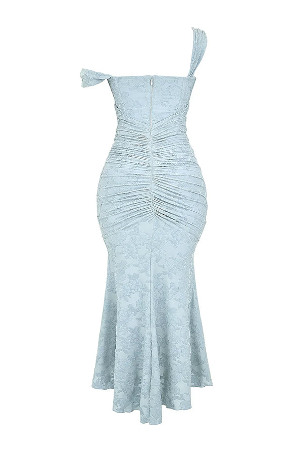 Elegant Ruched Mermaid Maxi Dress for Women