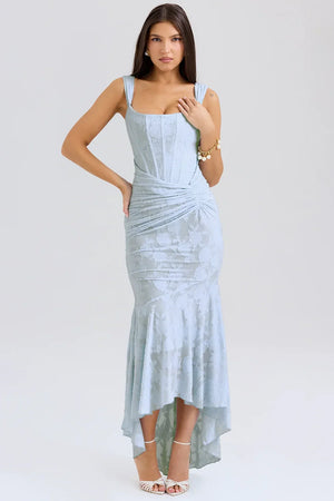 Elegant Ruched Mermaid Maxi Dress for Women
