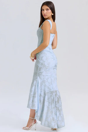 Elegant Ruched Mermaid Maxi Dress for Women