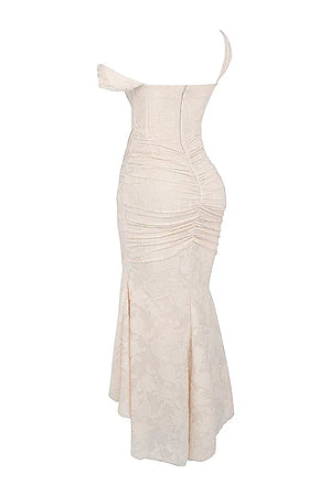 Elegant Ruched Mermaid Maxi Dress for Women