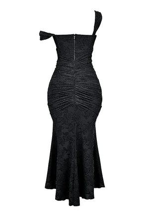 Elegant Ruched Mermaid Maxi Dress for Women