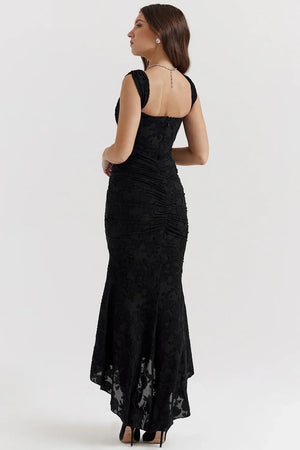 Elegant Ruched Mermaid Maxi Dress for Women