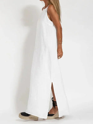 Sleeveless Side Slit Maxi Dress for Women
