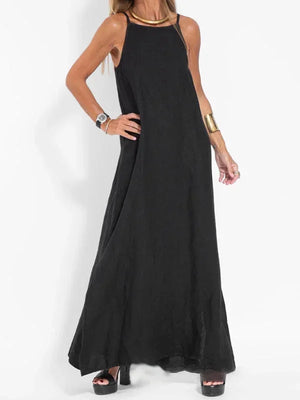 Sleeveless Side Slit Maxi Dress for Women