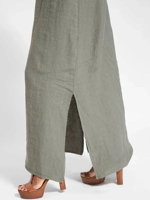 Sleeveless Side Slit Maxi Dress for Women