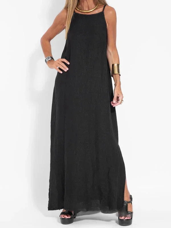 Sleeveless Side Slit Maxi Dress for Women
