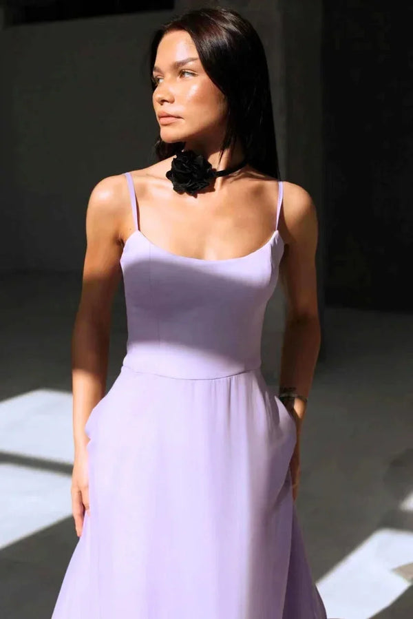 Women's Elegant Maxi Dress with Ruffled Mermaid Hem