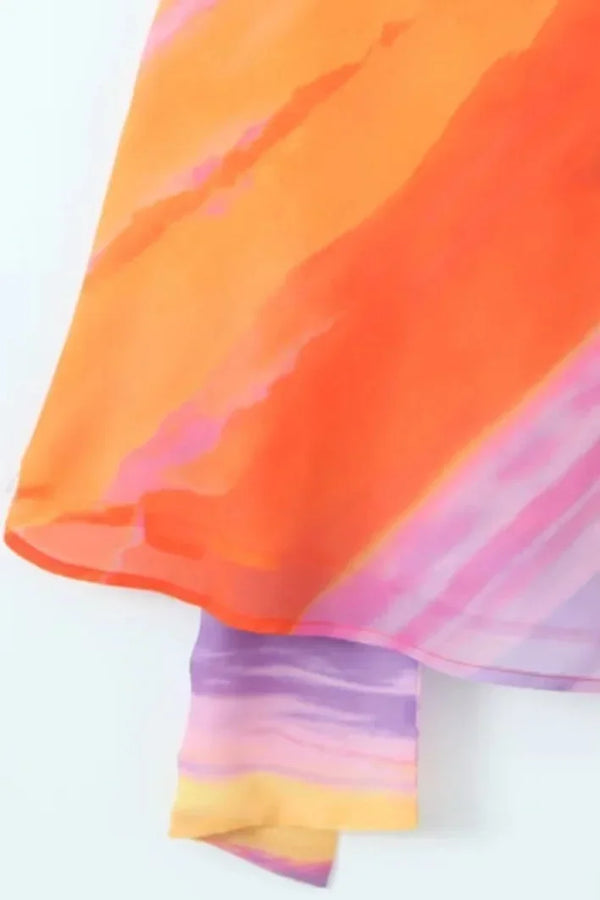 Women’s Abstract Print Halter Mini Dress