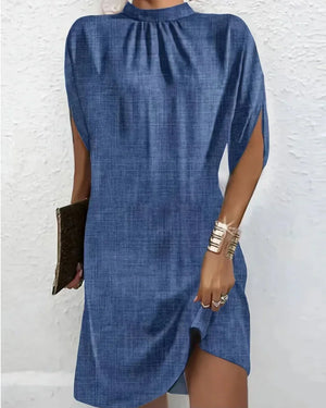 Women’s Loose Fit Draped Mini Dress