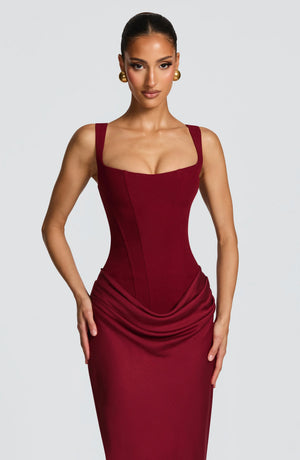 Women’s Square Neck Sleeveless Bodycon Maxi Dress