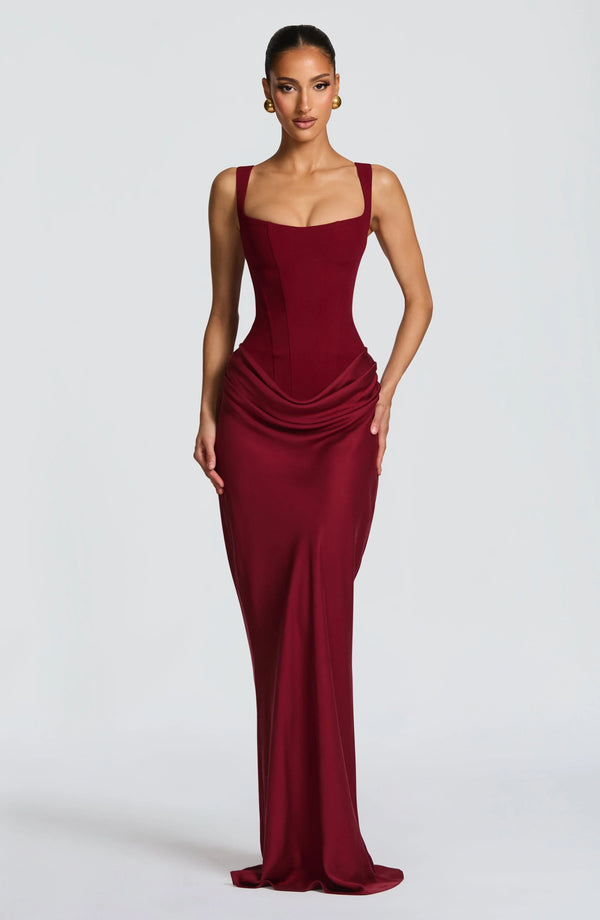 Women’s Square Neck Sleeveless Bodycon Maxi Dress
