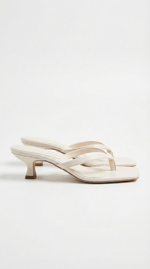 Women’s Kitten Heel Thong Slip-On Sandals