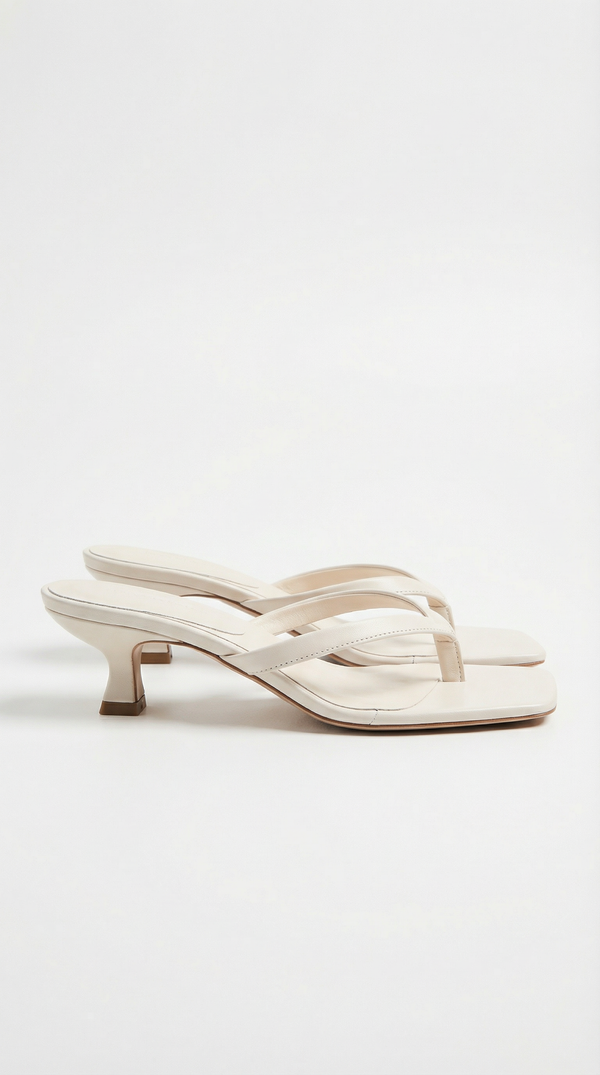 Women’s Kitten Heel Thong Slip-On Sandals