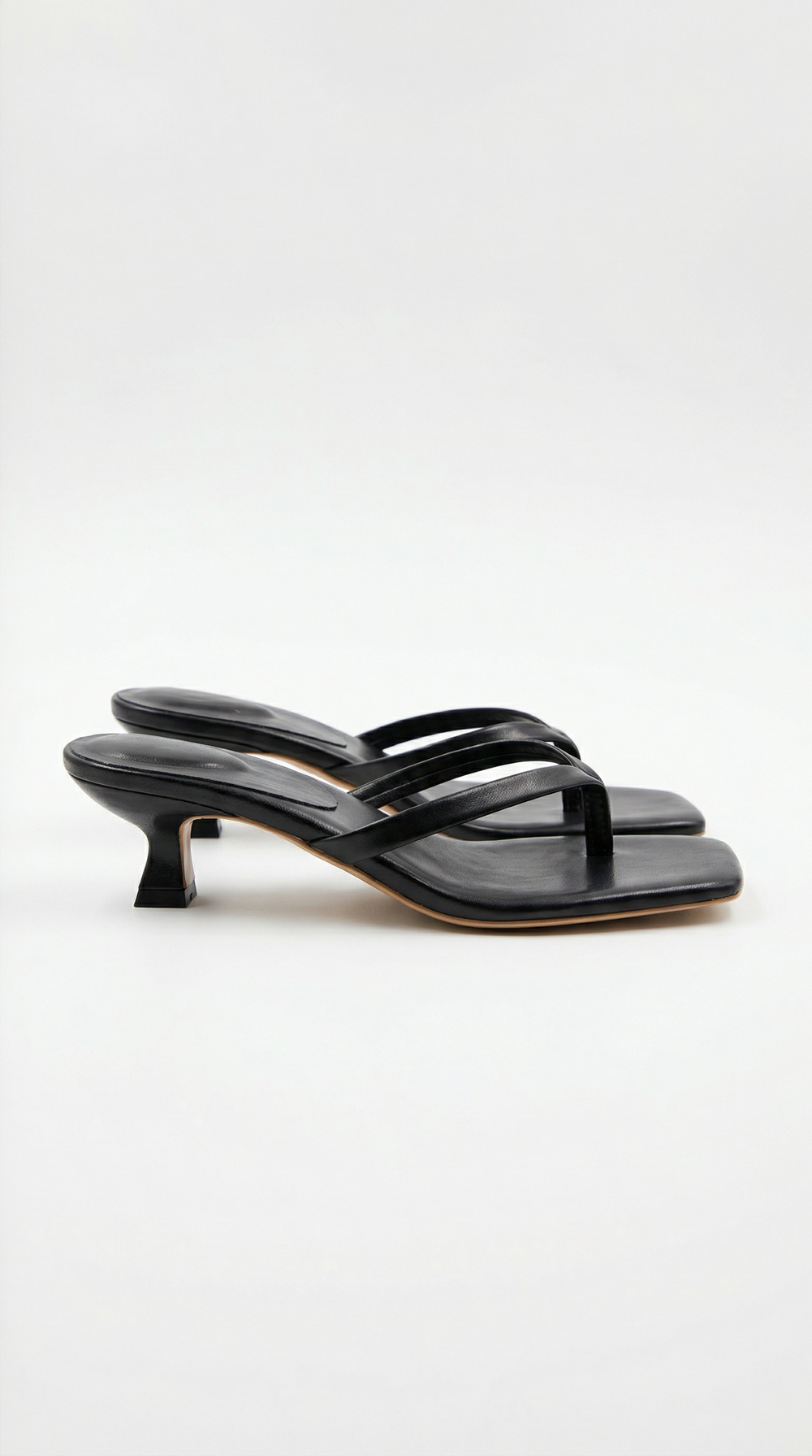 Women’s Kitten Heel Thong Slip-On Sandals