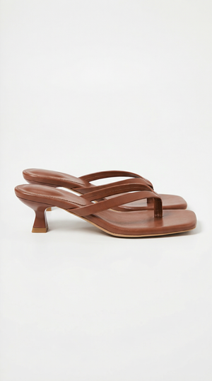Women’s Kitten Heel Thong Slip-On Sandals