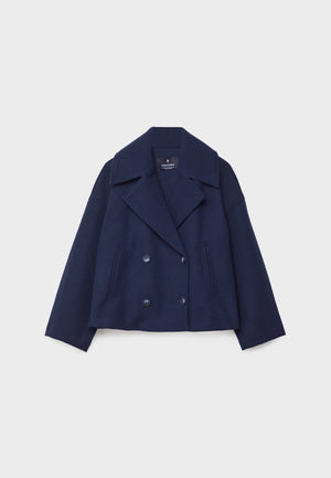 Chaqueta estructurada de doble botonadura para mujer