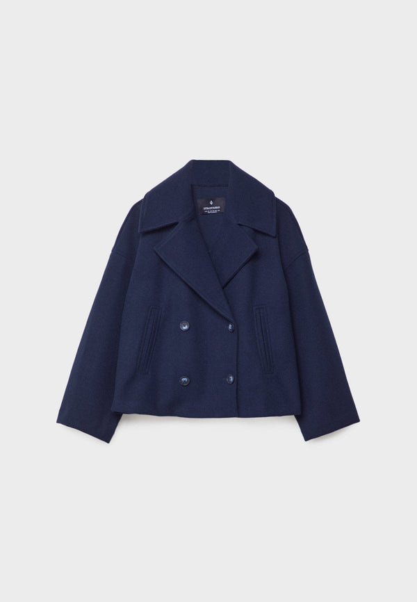 Chaqueta estructurada de doble botonadura para mujer