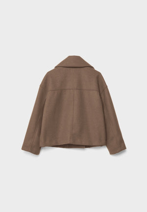 Chaqueta estructurada de doble botonadura para mujer