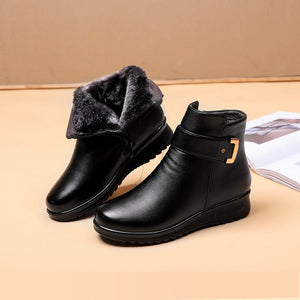 Women’s Ankle Boots Fur Lined Warm Slip-On