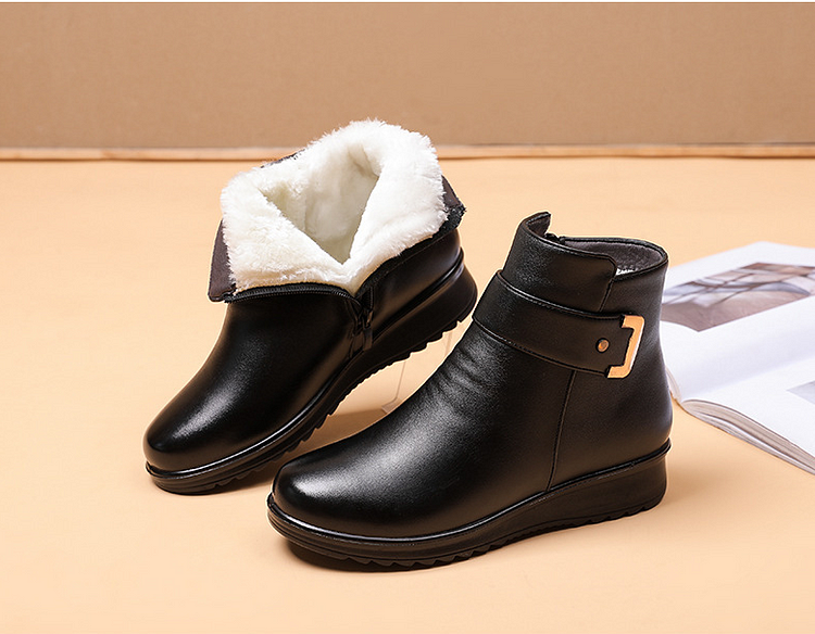 Women’s Ankle Boots Fur Lined Warm Slip-On
