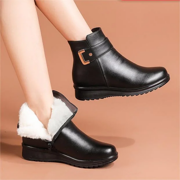 Women’s Ankle Boots Fur Lined Warm Slip-On