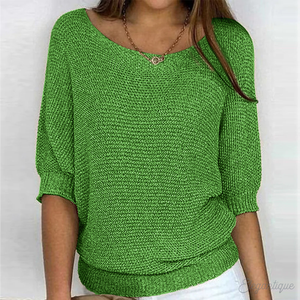 Women's Textured Knit Batwing Sleeve Sweater