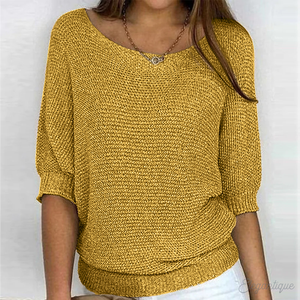 Women's Textured Knit Batwing Sleeve Sweater