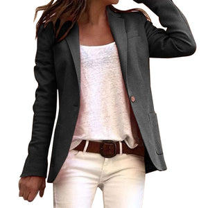 Women's Longline Tailored Blazer with Elegant Structured Fit