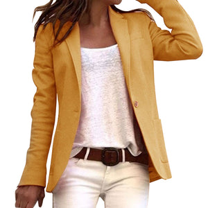 Women's Longline Tailored Blazer with Elegant Structured Fit
