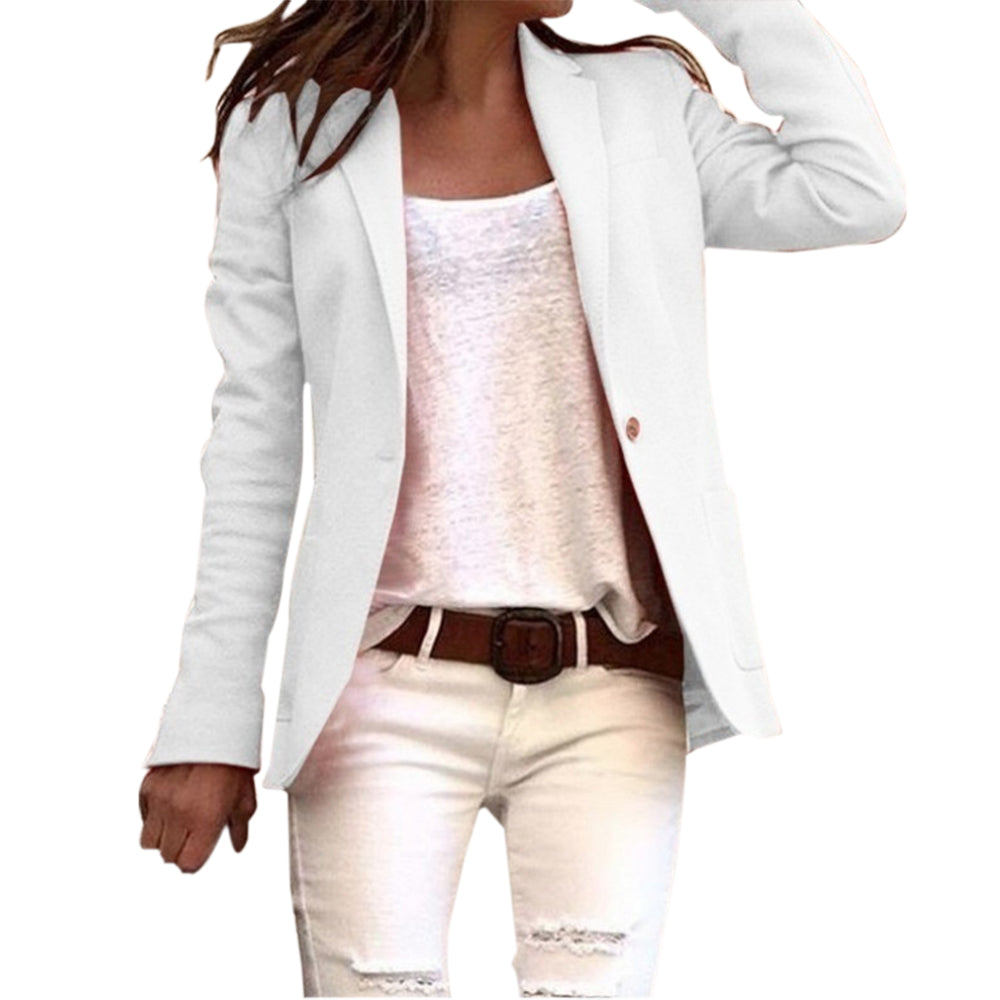 Women's Longline Tailored Blazer with Elegant Structured Fit