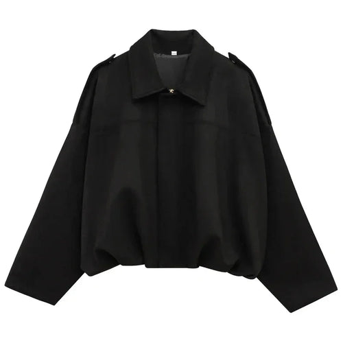Chaqueta bomber oversize con aspecto de ante para mujer