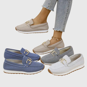 Comfortable Loafers Lightweight Chain Detail