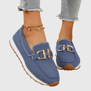 Comfortable Loafers Lightweight Chain Detail