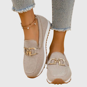 Comfortable Loafers Lightweight Chain Detail